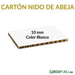 Panel Cartón Nido de Abeja Blanco Grosor 10 mm
