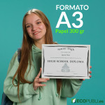 Diploma A3 Papel 300 gr