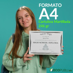 Diploma A4 Cartulina Martillada 246 gr