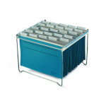 1 Ud Soporte Carpetas Colgantes Metálico A4 PLUS Metálico Plateado