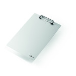 1 Ud Soporte con Clip A4 Aluminio Metalico Plateado