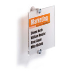 1 Ud Identificador Puertas CRYSTAL SIGN 148x148mm Transparente