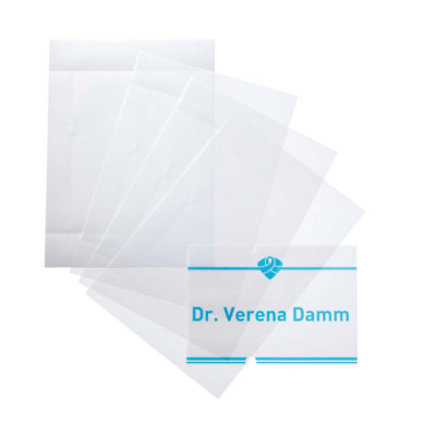 10 Uds Láminas Recambio CRYSTAL SIGN A5 Transparentes