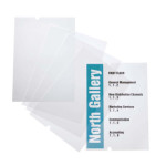 10 Uds Láminas Recambio CRYSTAL SIGN A3 para Expositor Transparentes