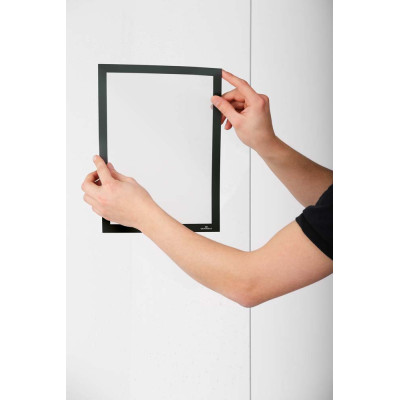 2 Uds Marco Informativo DURAFRAME SUN A4 Negro