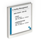 1 Ud Identificador Puertas CLICK SIGN 149x148.5mm Blanco