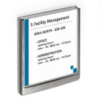 1 Ud Identificador Puertas CLICK SIGN 149x148.5mm Grafito