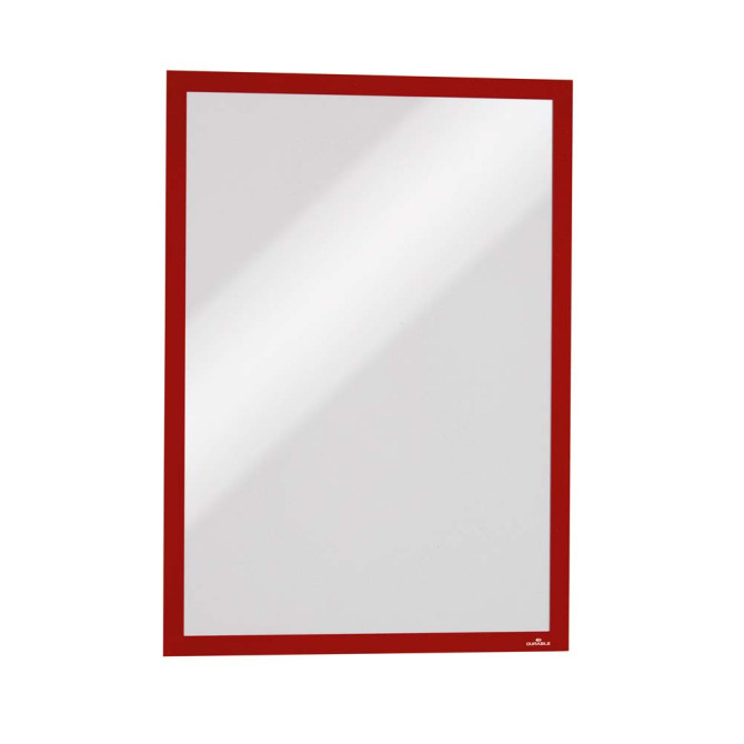 5 Uds Marco Informativo DURAFRAME MAGNETIC A3 Rojo