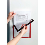 5 Uds Marco Informativo DURAFRAME MAGNETIC A4 Rojo