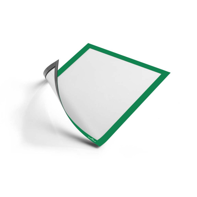 5 Uds Marco Informativo DURAFRAME MAGNETIC A4 Verde