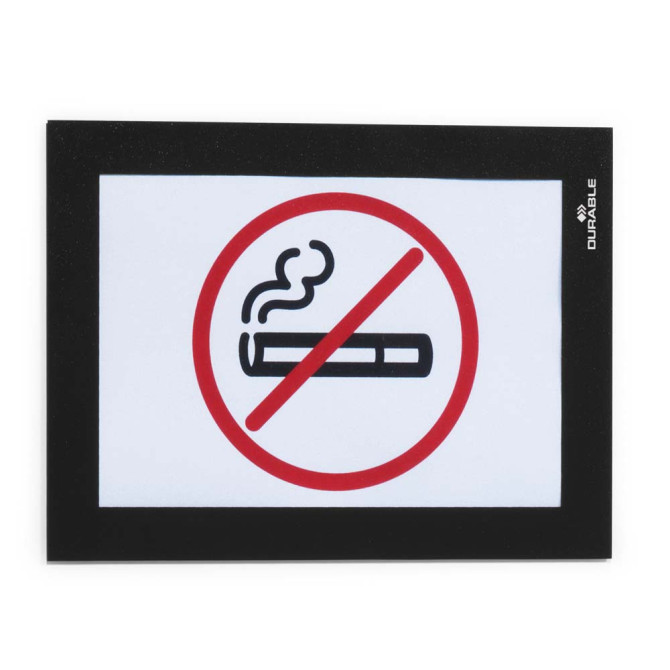 2 Uds Marco Informativo DURAFRAME A6 Negro