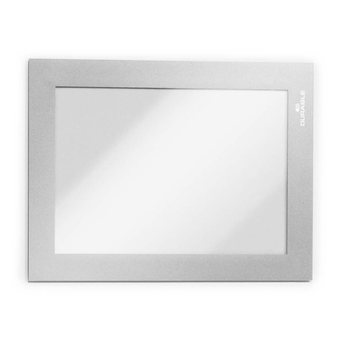 2 Uds Marco Informativo DURAFRAME A6 Plateado