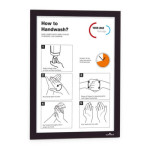 2 Uds Marco Informativo DURAFRAME A4 Negro