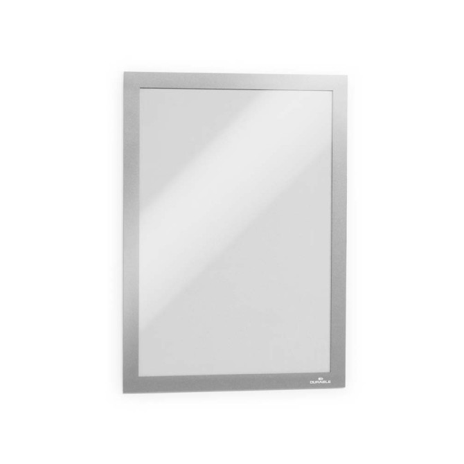 2 Uds Marco Informativo DURAFRAME A4 Plateado