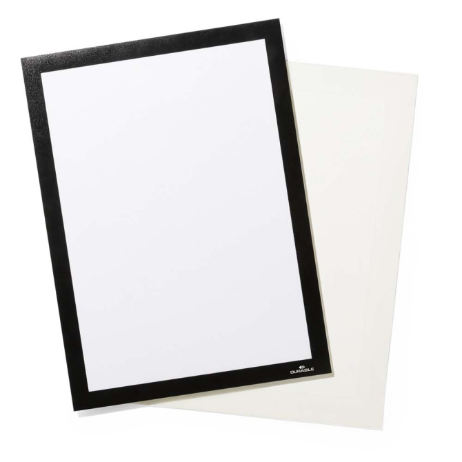 1 Ud Marco Informativo DURAFRAME GRIP A4 Negro