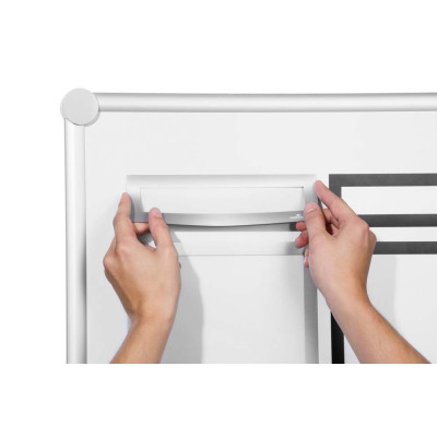 5 Uds Marco Informativo DURAFRAME MAGNETIC Top A4 Plateado