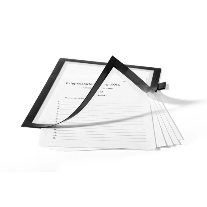 1 Ud Marco Informativo DURAFRAME NOTE A4 Negro