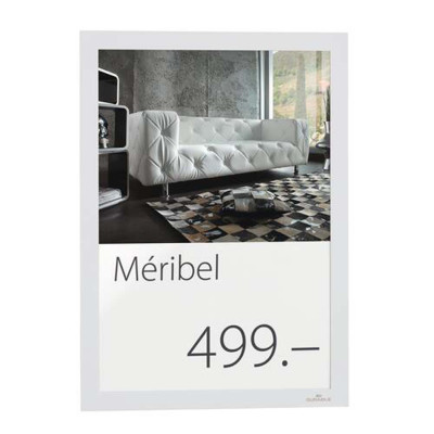 10 Uds Marco Informativo DURAFRAME A4 Blanco