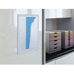 10 Uds Marco Informativo DURAFRAME A4 Blanco