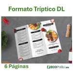 Carta Restaurante Tríptico DL