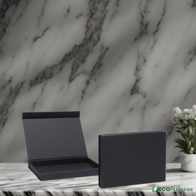 25 Cajas Cierre Magnético FLATBOX 12X7X2cm Sin Impresión