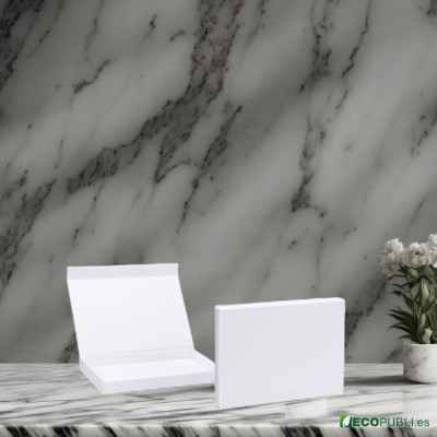 pack 25 cajas con cierre magnético sin impresión 35x23x2 cm