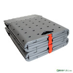 Cubos publicitarios rígidos con logotipo impreso para stands