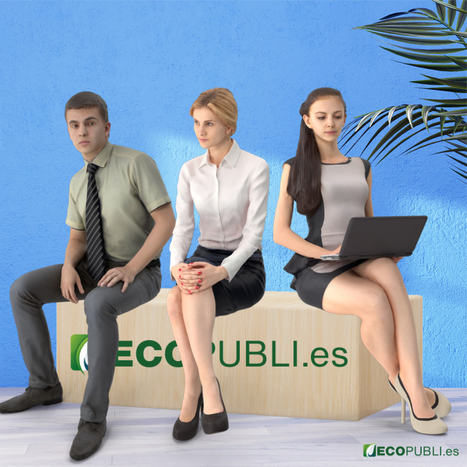 Cubos publicitarios rígidos personalizados tres plazas para eventos