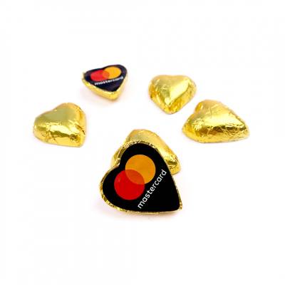 Corazón de chocolate con logo 7gr
