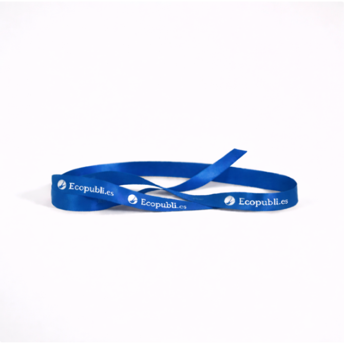 Cinta Regalo Personalizada Azul Real 1000m Ancho 16 mm