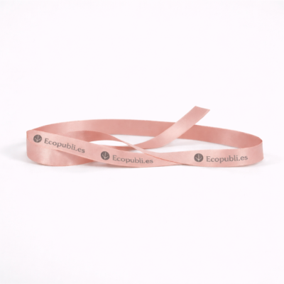 Cinta Regalo Personalizada Rosa Polvo 1000m Ancho 16 mm