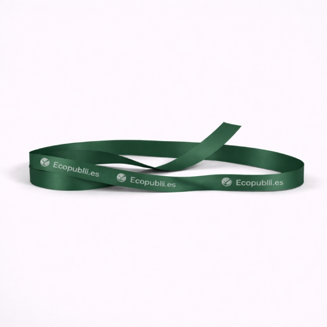 Cinta Regalo Personalizada Verde Manzana 1000m Ancho 16 mm
