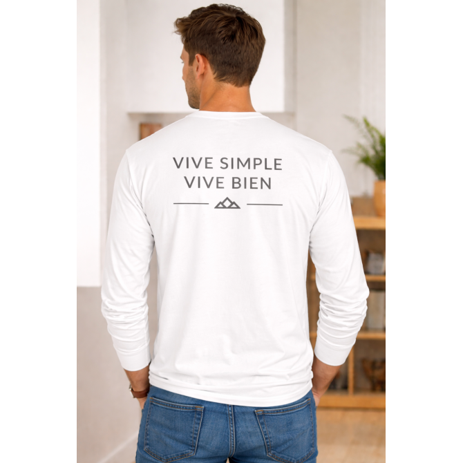 camiseta personalizada de manga larga espalda