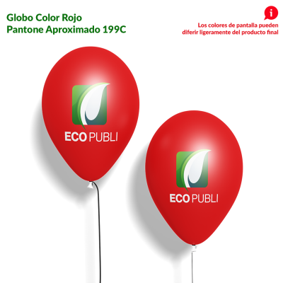 Globo Publicitario Rojo