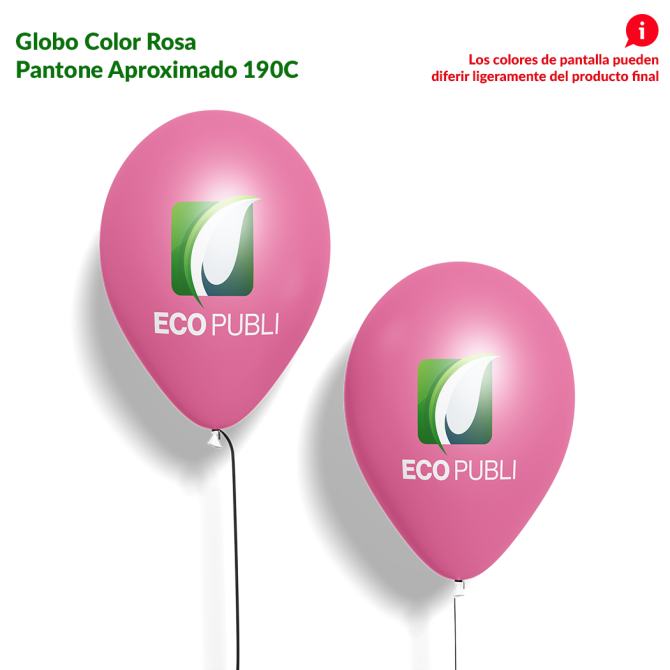 Globo Publicitario Rosa