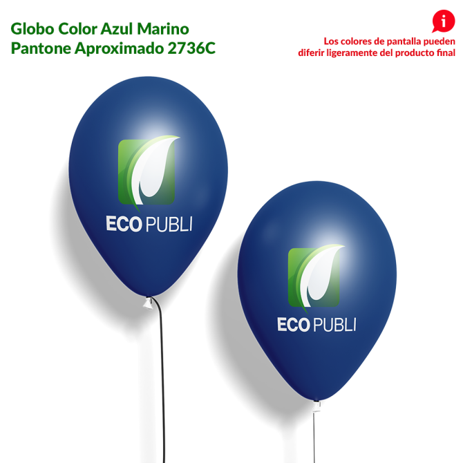 Globo Publicitario Azul Marino