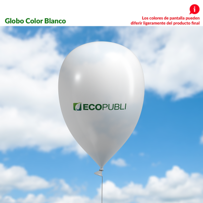 Globo Publicitario Blanco