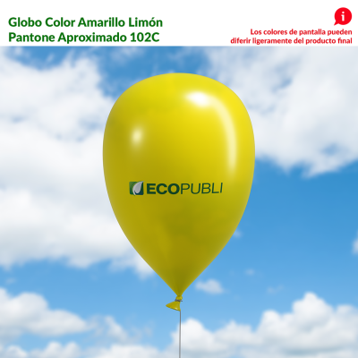 Globo Publicitario Amarillo Limón