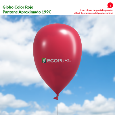 Globo Publicitario Rojo