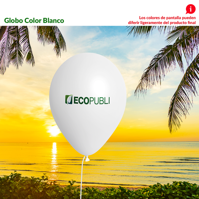 Globo Publicitario Blanco
