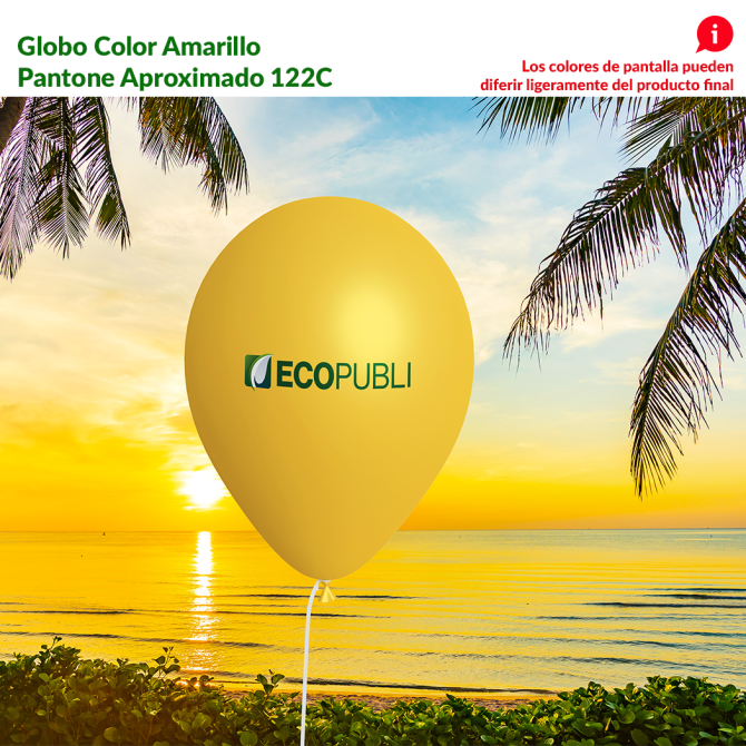Globo Publicitario Amarillo