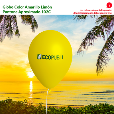 Globo Publicitario Amarillo Limón