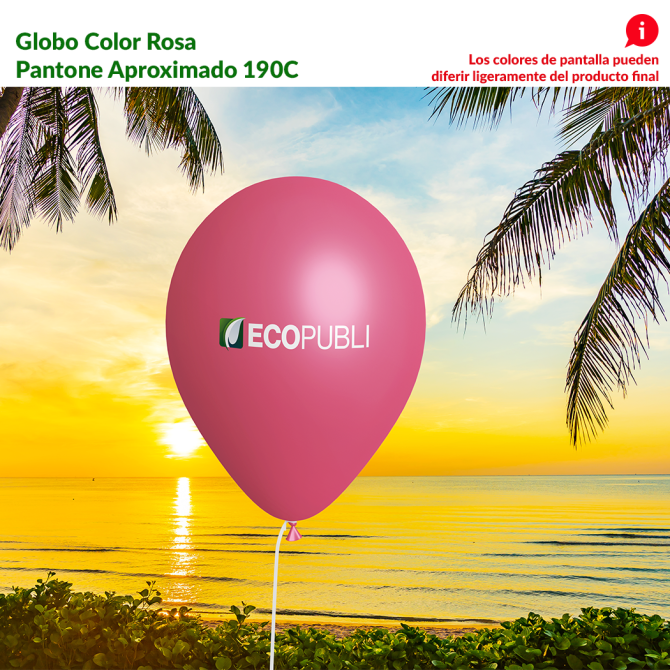 Globo Publicitario Rosa