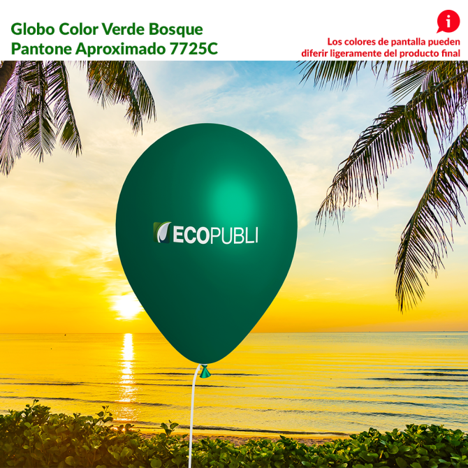 Globo Publicitario Verde Bosque