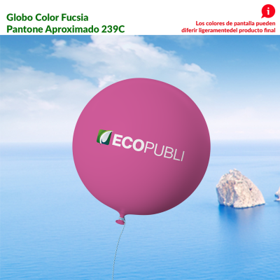 Globo Publicitario Fucsia