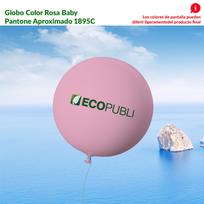 Globo Publicitario Rosa Baby