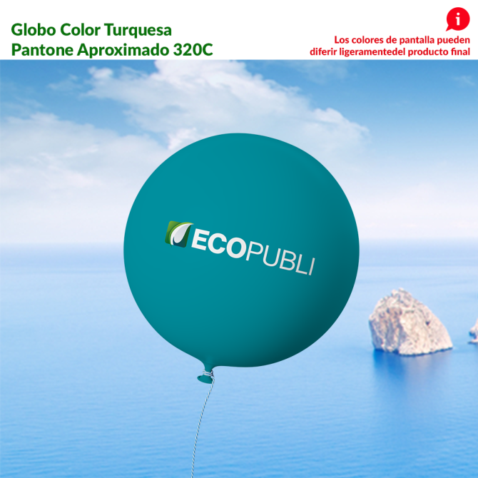 Globo Publicitario Turquesa