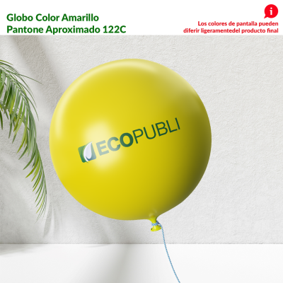 Globo Publicitario Amarillo