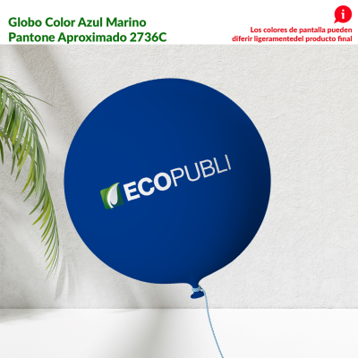 Globo Publicitario Azul Marino