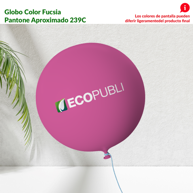 Globo Publicitario Fucsia